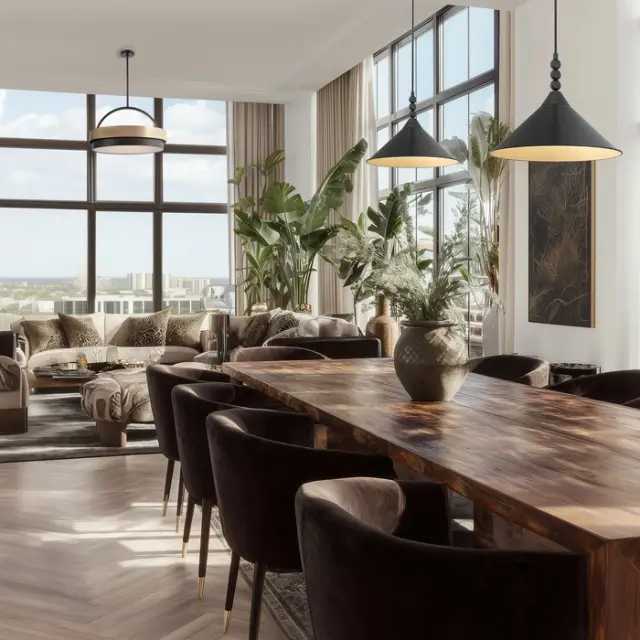 Κρεμαστό φωτιστικό ASHFORD P01517BK σε ματ μαύρο 2