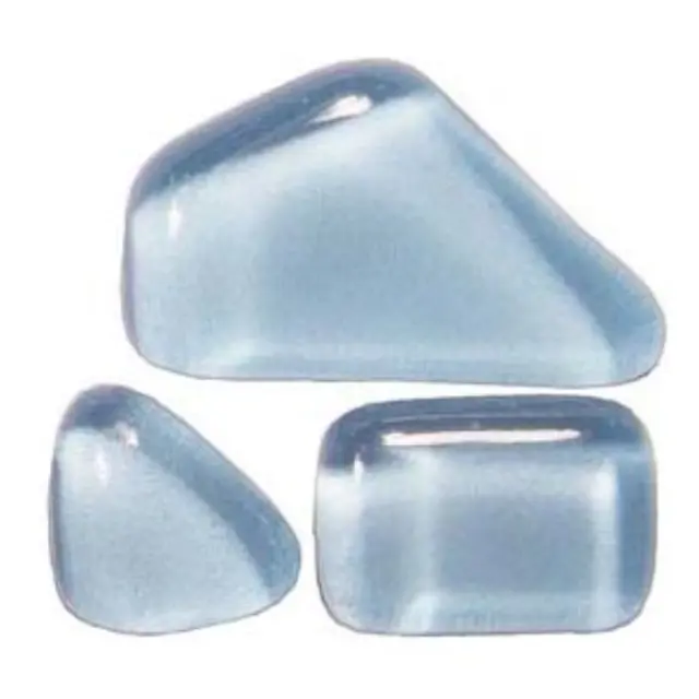 Γυάλινες Ψηφίδες Soft Glass - Light Blue - Πολυγωνικές - 200gr