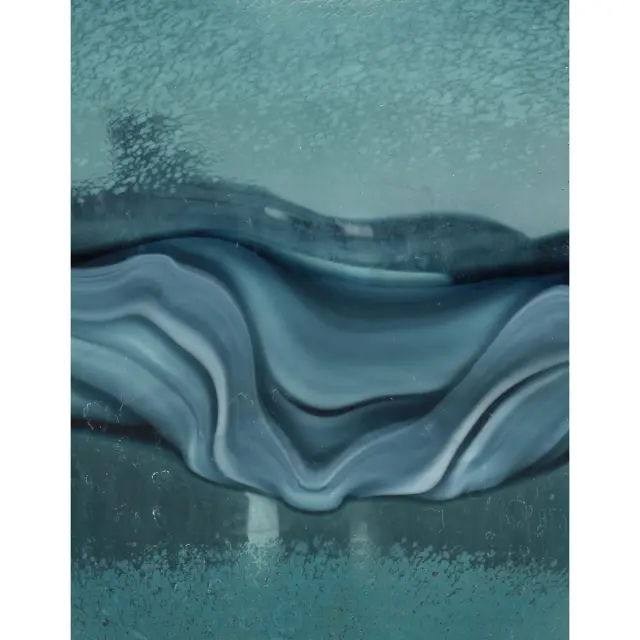 Μπολ Μπλε Γυαλί 29x27x14cm 3