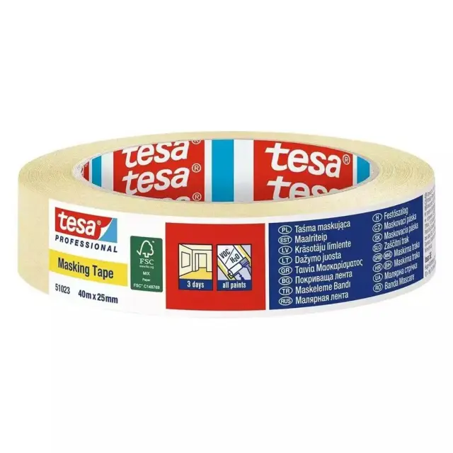 Χαρτοταινία Γενικής Χρήσης Tesa 40m X 25mm/ 70.51023-00012 (Tesa)