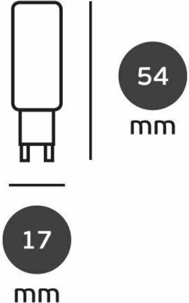Λάμπα LED G9 καρφί 5W 6000K VK/05127/D 2
