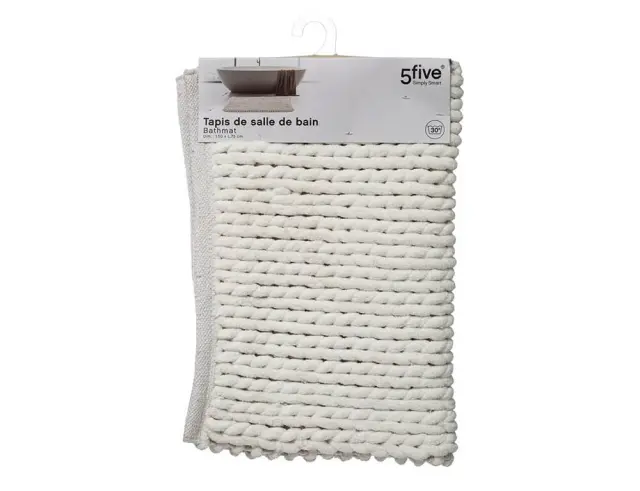 Πατάκι Μπάνιου Colorama 5five με διαστάσεις 75x50cm - White 174629A 2