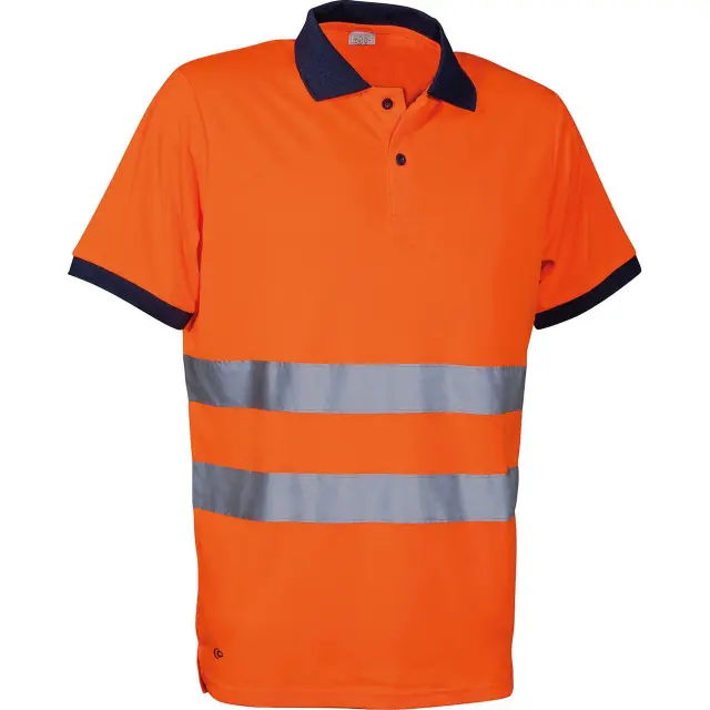 Μπλουζάκι Polo Ανακλαστικό Cofra Kaduna orange - 2XL