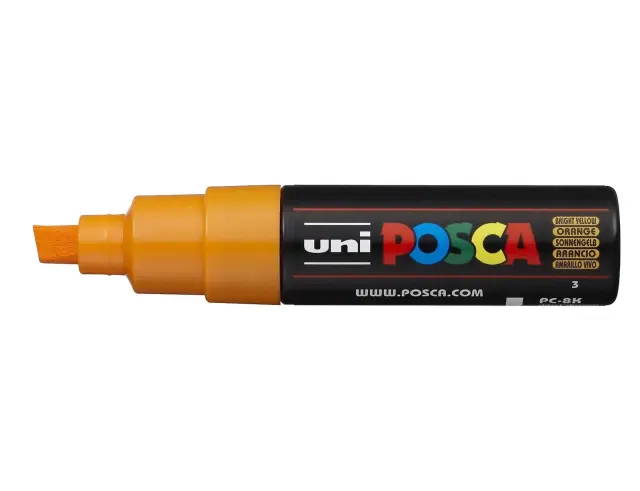 Μαρκαδόρος Σχεδίου Uni Posca PC-8K με πάχος μύτης 8.0mm - Bright YellowPC-8K(E) - KITP-ΦTN