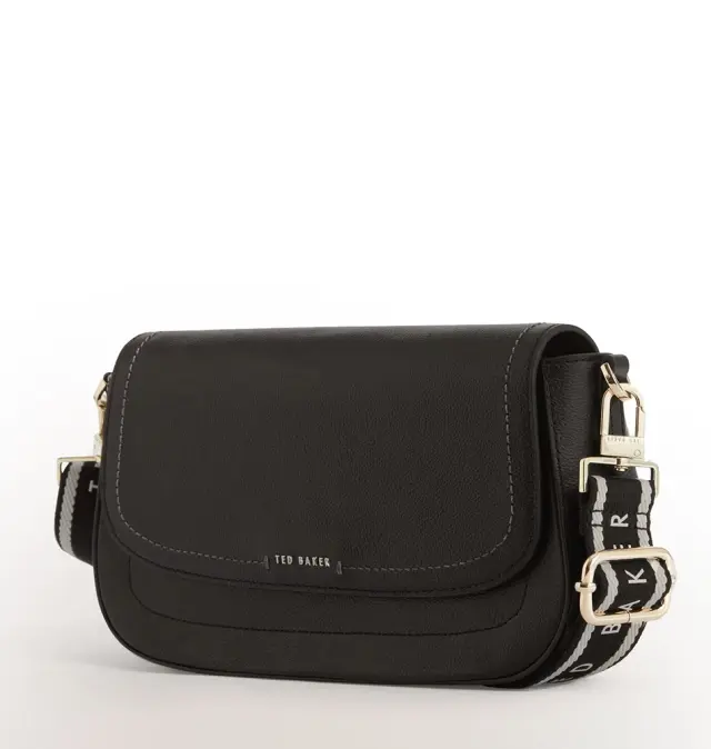 Τσάντα TED BAKER Louiize Webbing Leather Flapover Bag 281393 Μαύρο 3