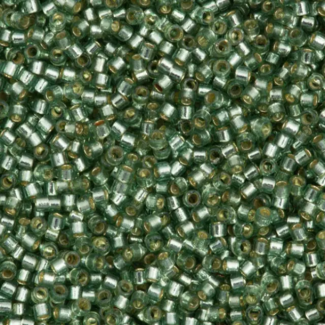 Χάντρα Miyuki Delica 11/0 - DB2165 - Silver Lined Duracoat Dark Seafoam ~7gr