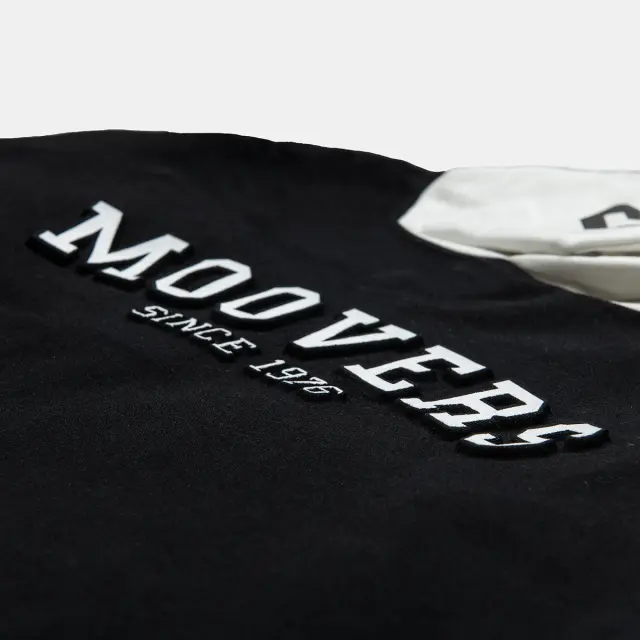 Μπλούζα φούτερ Moovers με ανάγλυφα γράμματα 2