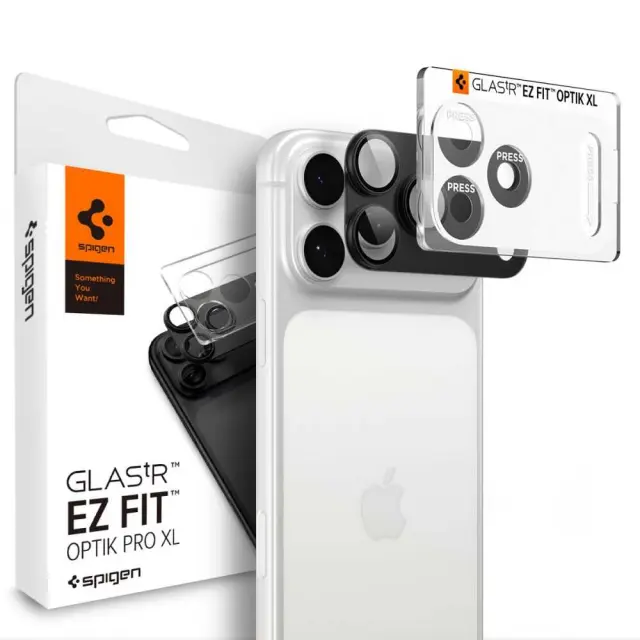 Spigen Optik Pro XL Glas.tR EZ Fit Camera Protector iPhone 18 Pro Max Μαύρο 2