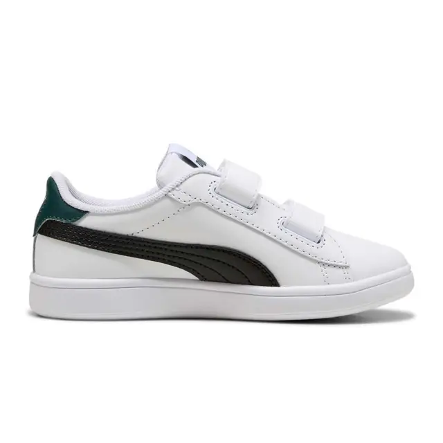 Puma Boy's Smash 3.0 Low Velcro (PS) Άσπρο - Μαύρο 392033-22 (Puma) 2