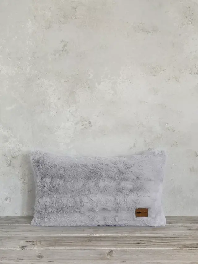 Διακοσμητικό Μαξιλάρι 30Χ50 Με Γέμιση Nima Velure Light Gray 100% Πολυέστερ
