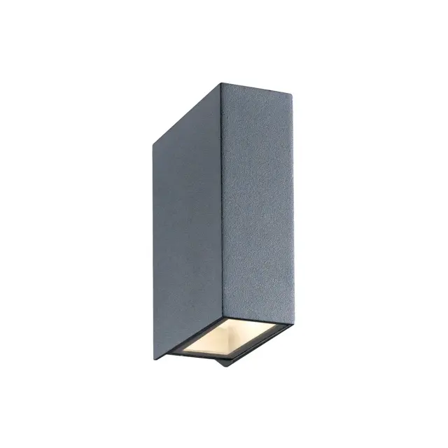 Nek Φωτιστικό Led τοίχου Up/down 8W 3000K IP54 4.3x12.5x9cm ανθρακί
