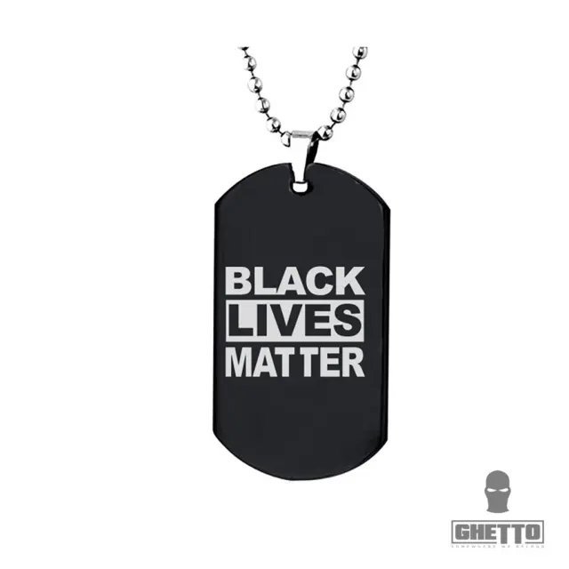 Ghetto Black Lives Matter Jewelry Stainless Steel Hip Hop Necklace