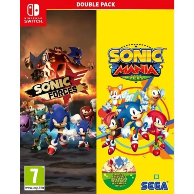Sonic Forces + Sonic Mania Plus Double Pack (Nintendo Switch) USED