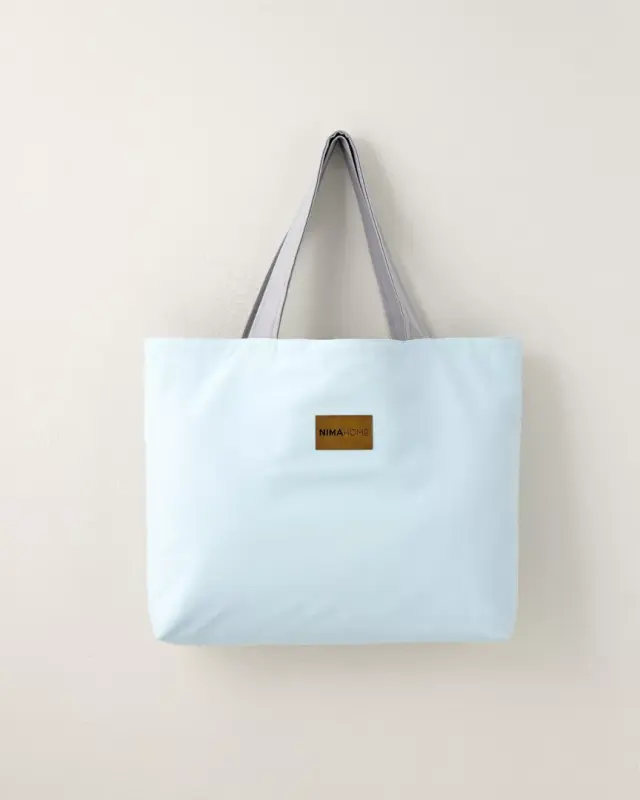 Τσάντα Θαλάσσης διπλής όψης Riva - Aqua / Gray Σιέλ, Γκρι Τσάντα 37x54