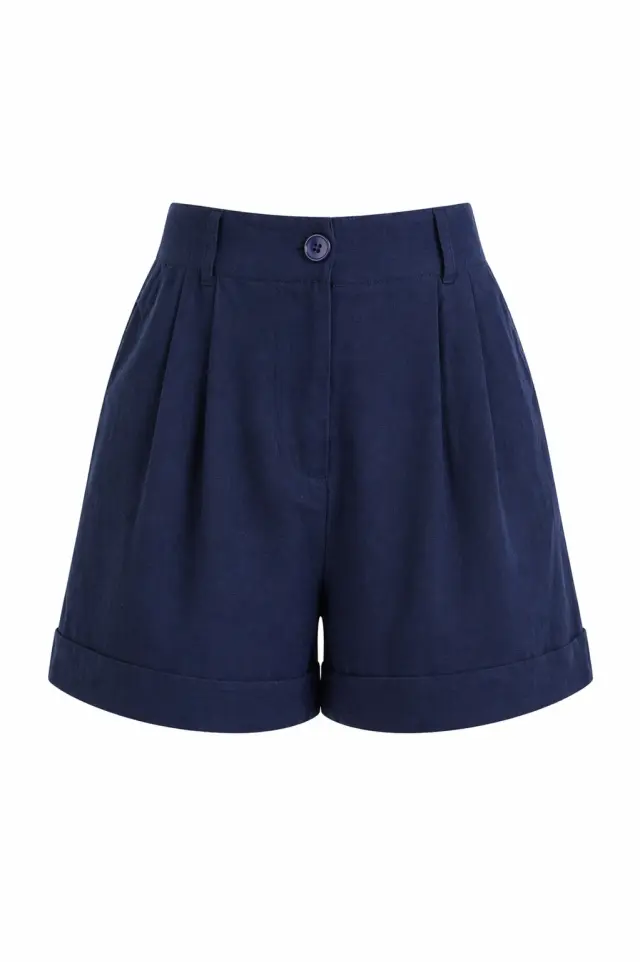 Σορτς Ψηλόμεσο με Πιέτες CALIN SHORT - XS 2