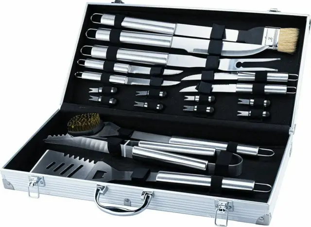 Bormann BBQ1015 - Σετ Εργαλείων Για Barbeque 16τμχ Inox Βαλίτσα (033349) 2