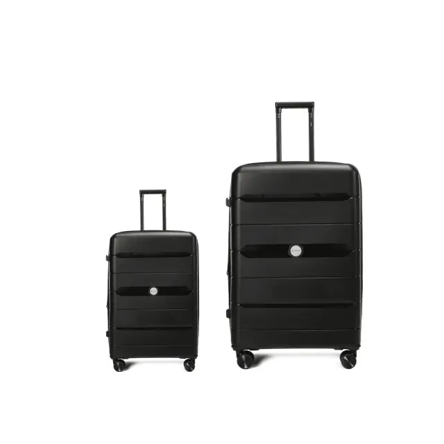 Σετ Βαλίτσες Cardinal 4004 καμπίνας μεγάλη 76,5x31x49 cm + 55x35x23 cm μαύρο - Large