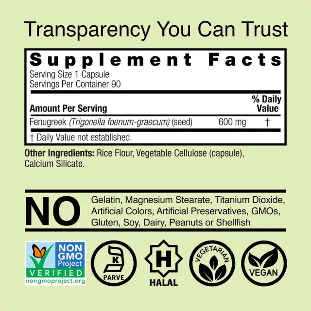 Nature's Answer Fenugreek Seed 2
