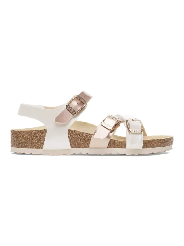 Birkenstock Πέδιλα Παιδικό δέρμα Άσπρο BIR/KUMBA KIDS 1029444 P/COPPE - 27 3