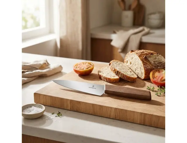 Μαχαίρι Γενικής Χρήσης Victorinox Swiss Modern με ξύλινη λαβή και μήκος λεπίδας 15cm - Σε ειδική συσκευασία δώρου6.9010.15G