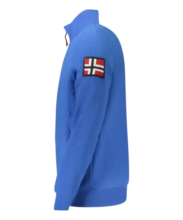 Norway Nautical School - Ανδρική Ζακέτα Φούτερ Fleece 859532-BLUETT Μπλε 3