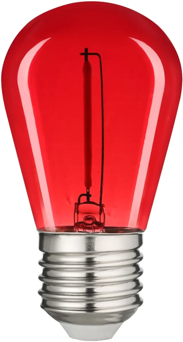Avide LED Διακοσμητική Λάμπα Filament 0.6W E27 Κόκκινο 15.001.0433 2