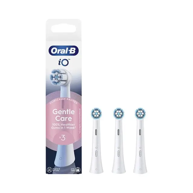 Oral-B Ανταλλακτικές Κεφαλές για Ηλεκτρική Οδοντόβουρτσα iO Gentle Care 3pcs White (iO Gentle Care 3pcs white)