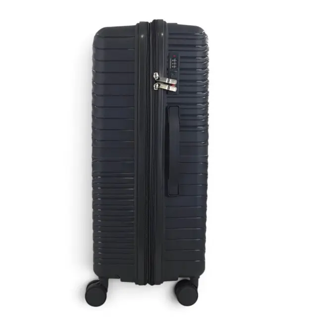 Σετ 3 Μεγάλες Υπερμεγέθεις Βαλίτσες Playfulbags 1206-SET3 Πολυπροπυλενίου 80/70/60cm με Επέκταση - Ροζ/Χρυσό 3