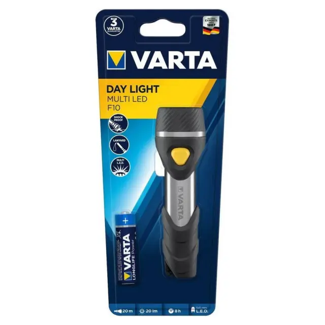 Varta Multi F10 LED φακός με μέγιστη φωτεινότητα 20lm Day Light