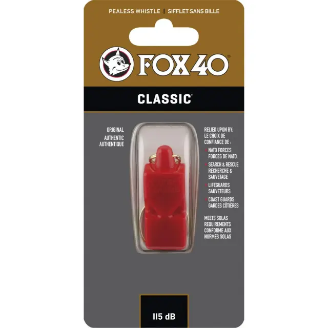 Σφυρίχτρα FOX40 CLASSIC SAFETY Κόκκινη 2
