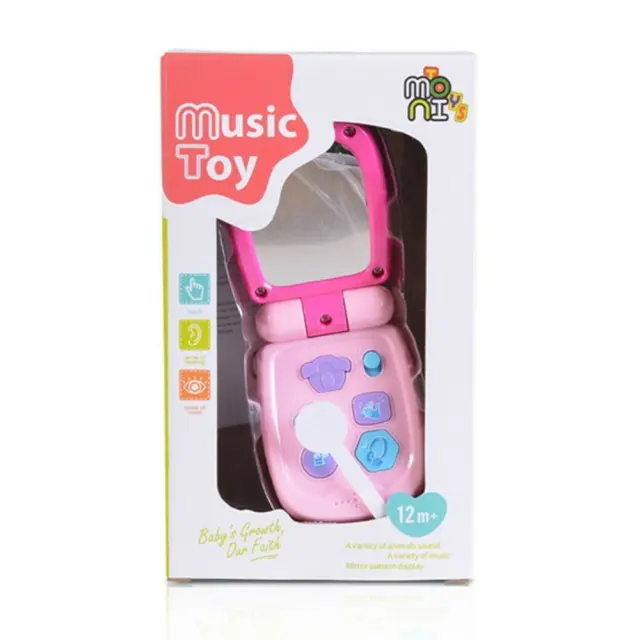 Μουσικό Τηλέφωνο Baby Phone Moni Pink K999-95B 3800146220624
