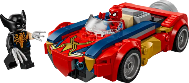 LEGO® Marvel Spider-Man Car vs. Venomized Wolverine για 7+ Ετών 134τμχ - 76336