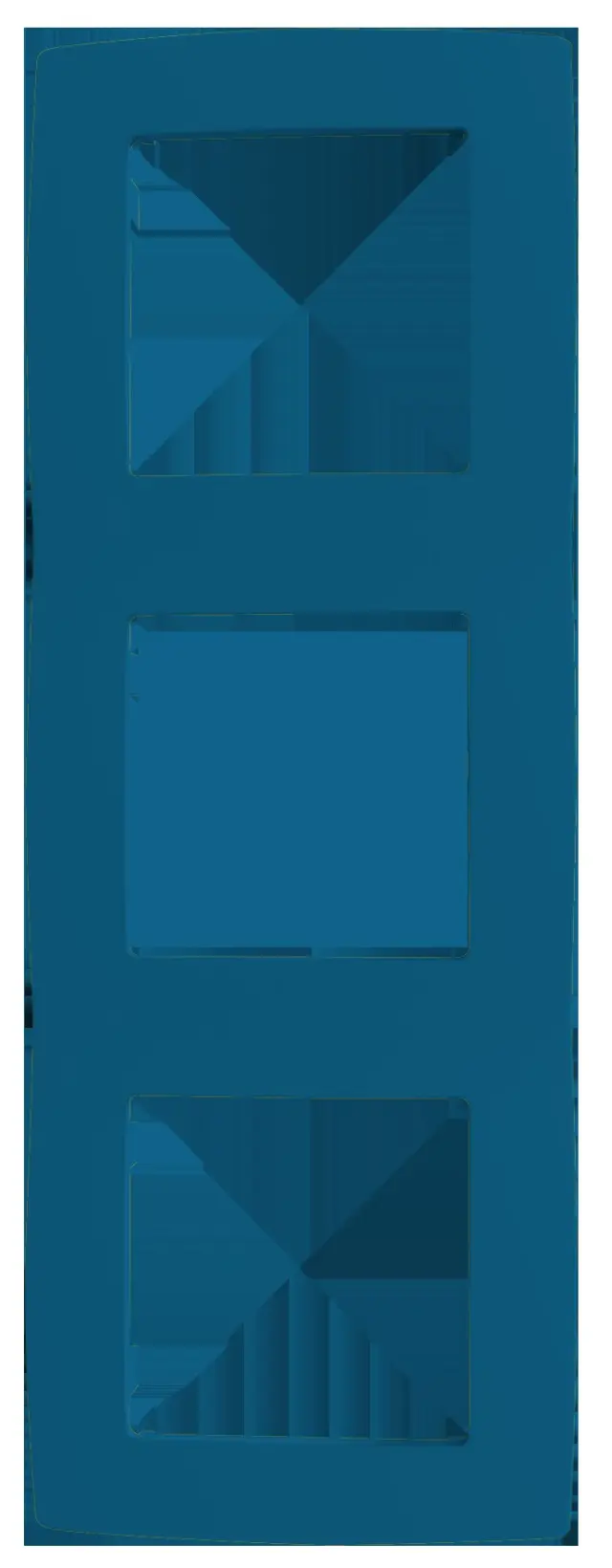 PRIME ΠΛΑΙΣΙΟ 3 ΘΕΣΕΩΝ ΓΑΛΑΖΙΟ IP20 / 1000119209