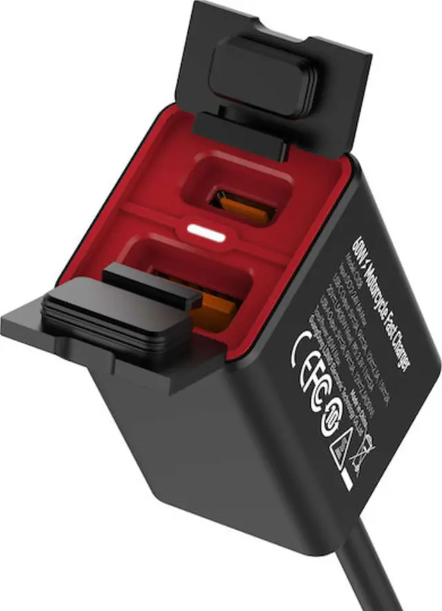 Φορτιστής Μοτοσυκλέτας με Καλώδιο USB/USB-C 60W LDNIO C108 6933138602799