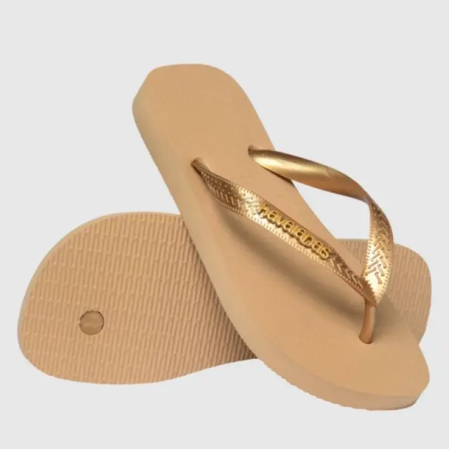 Σαγιονάρα Havaianas Top Logo Metallic 4127244-0570 Χρυσό - 35-36 3