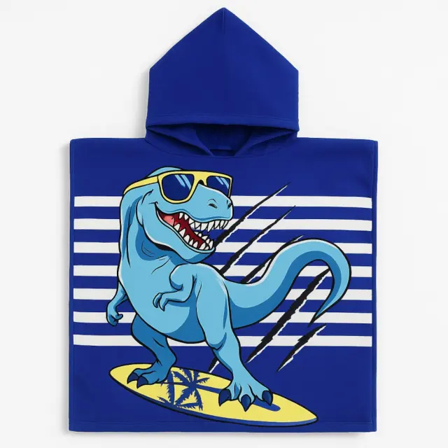 Πόντσο Παιδικό 56x58cm Blue Dragon 100000035535