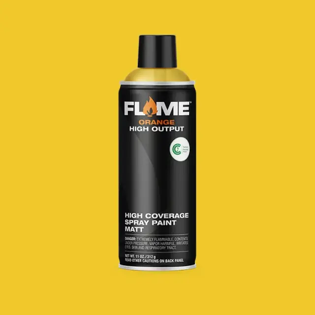 Flame Orange Spray Paint 400ml FO-106 Signal Yellow