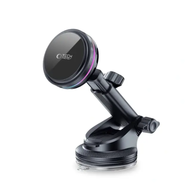 Tech-protect V9 Arcticboost Magnetic Magsafe Dashboard & Vent Car Mount Wireless Charger 25w Qi2.2 Black 2