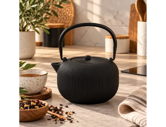 Τσαγιέρα Excellent Houseware με φίλτρο και χωρητικότητα 1000ml - Black C82000010