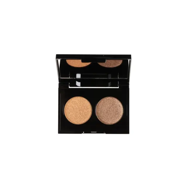 Korres Volcanic Minerals Velvet Dual Eyeshadow Golden Amber No 28, Παλέτα Σκιών Δύο Αποχρώσεων για τα Μάτια 3g