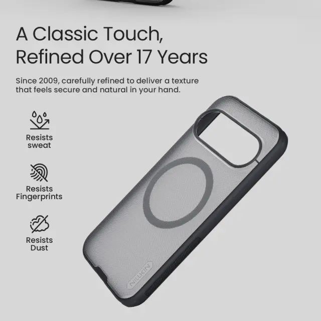 Nillkin Super Frosted PRO Magnetic Back Cover for Google Pixel 11 Pro Transparent Black 3