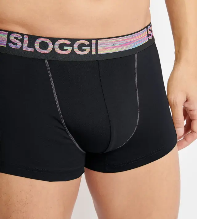 Sloggi Men Μποξεράκια Ανδρικά Go ABC 2.0 Hipster Μαύρο 2-Pack 3
