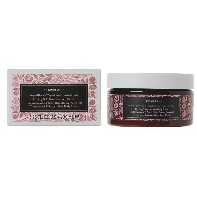 ΚΟΡΡΕΣ Αντιρυτιδικό + Συσφιγκτικό Body Butter Γιαούρτι - Μούρα / Yoghurt - Berry 200ml