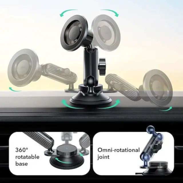 Esr Omnilock Magnetic Magsafe Dashboard Car Mount Black 2