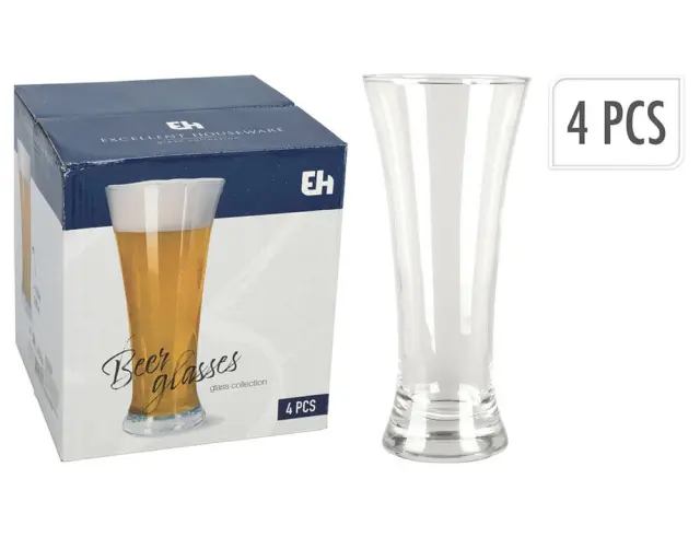 Σετ ποτήρια μπύρας Εxcellent Houseware Χωρητικότητας 320ml - 4 τεμάχια YE6000530 2