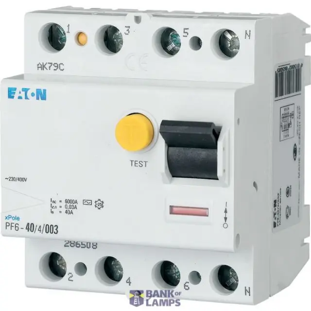 PF6-25/4/003-A Residual current circuit breaker (RCCB), 25A, 4p, 30mA, type A