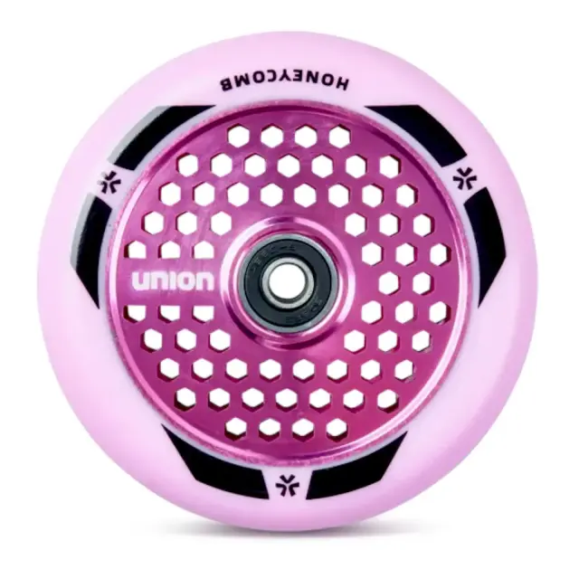 Union Honeycomb Pro Freestyle Scooter Wheels 110 - Pink