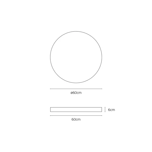 Eleso VK/04566 LED Οροφής – 48W 3000K ø60cm IP20 Μαύρο 3