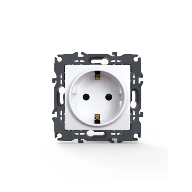 PRIME ΠΡΙΖΑ ΣΟΥΚΟ ΑΣΦΑΛΕΙΑΣ ΛΕΥΚΗ 2P+E 16A 250VAC IP20 / 1000116001