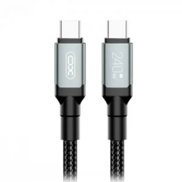 Καλώδιο USB High-Speed Type-C αρσ. - Type-C αρσ. 240W, 1m σε μαύρο χρώμα 2